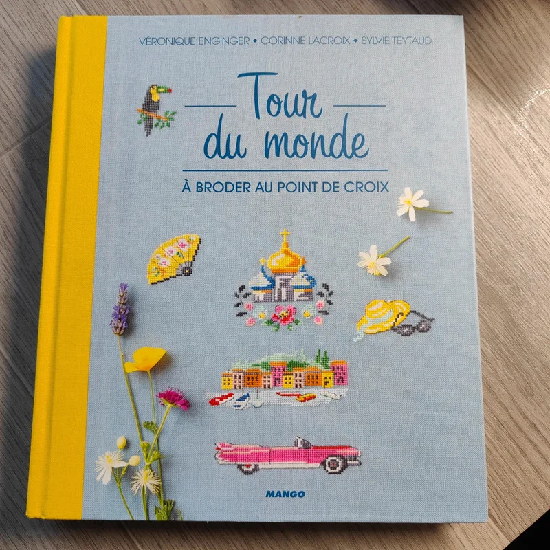Tour de Monde a broder au point de croix